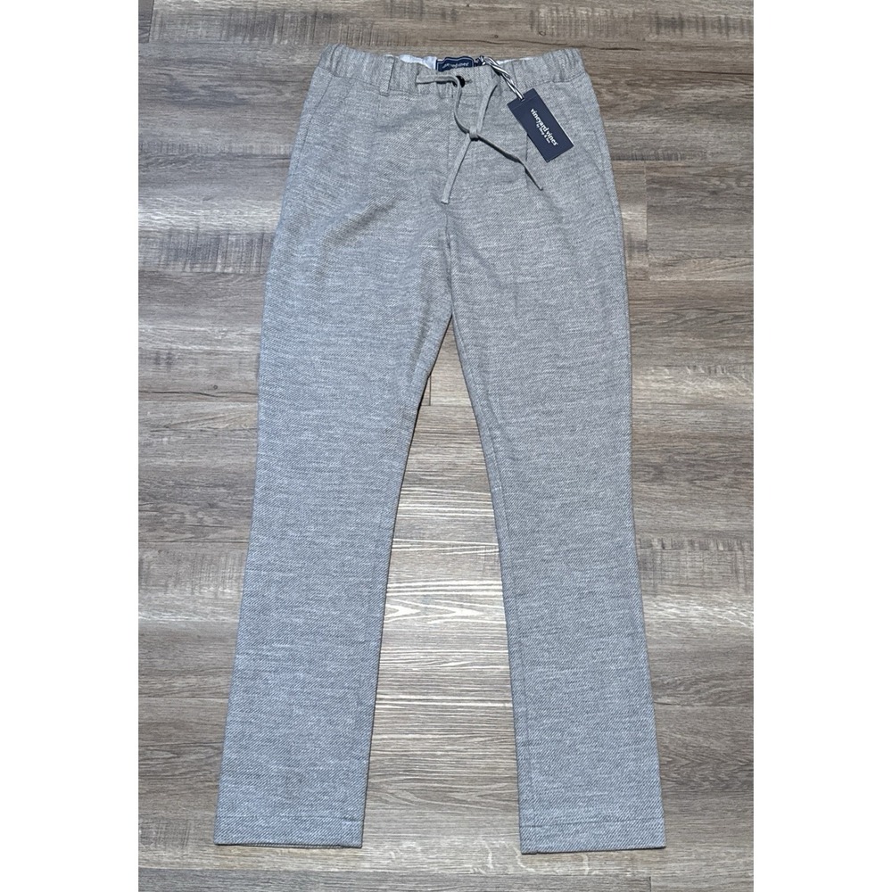NEW Vineyard Vines Men's Extra Small Ultimate Gray Pleated Wool Knit Pants XS